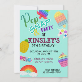 Pop It Bubble Fidget Toy Birday