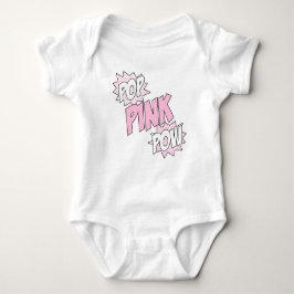 Pop Pow Rosa - Baby Jersey Bodysuit (Blanco)
