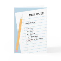 Pop Prueba de la tarjeta de felicitación plegada d