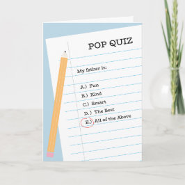 Pop Prueba de la tarjeta de felicitación plegada d