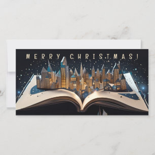 Pop-up Book City a la medianoche Feliz Navidad FC