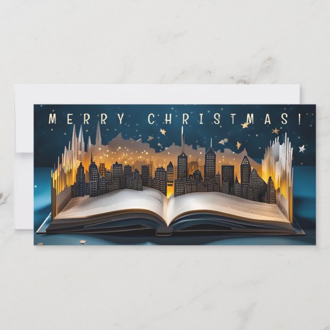 Pop-up Book City a medianoche 2 Feliz Navidad FC (Anverso)