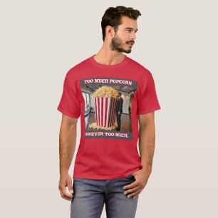 Popcorn Cualquiera hombres camiseta roja cardinal