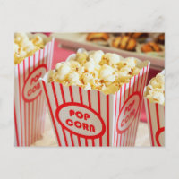 Popcorn en la postal de la imagen del cine