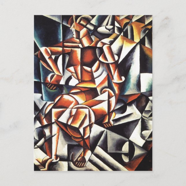 Popova con postal de arte (Anverso)