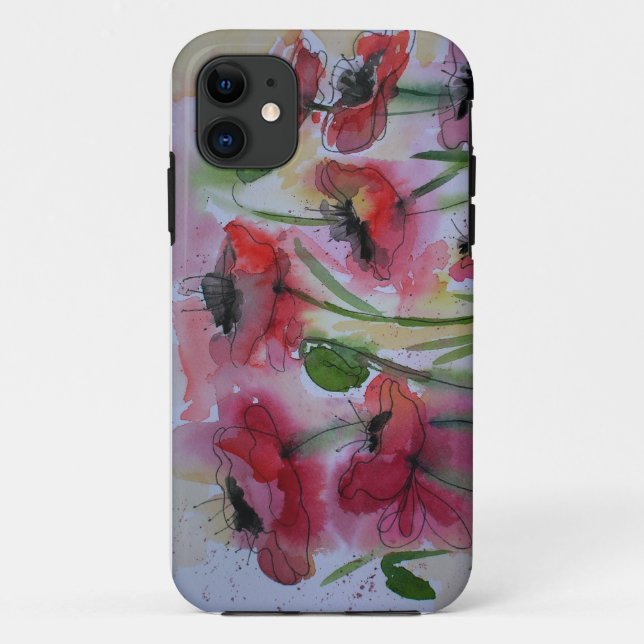 Poppies bailarines - Fundas del iPhone 11 (Reverso)