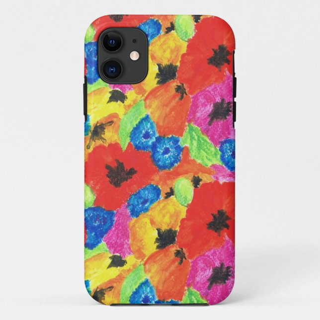 Poppies brillantes y Cornflowers iPhone 5 Funda (Reverso)