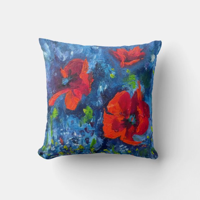 Poppies de Alaska tiran almohada (Anverso)