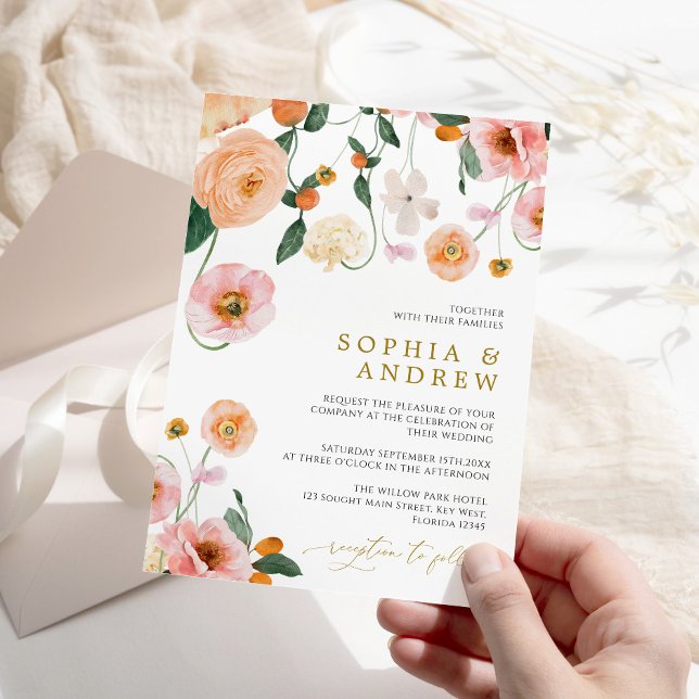 Poppies Flores Invitación a la boda (Subido por el creador)