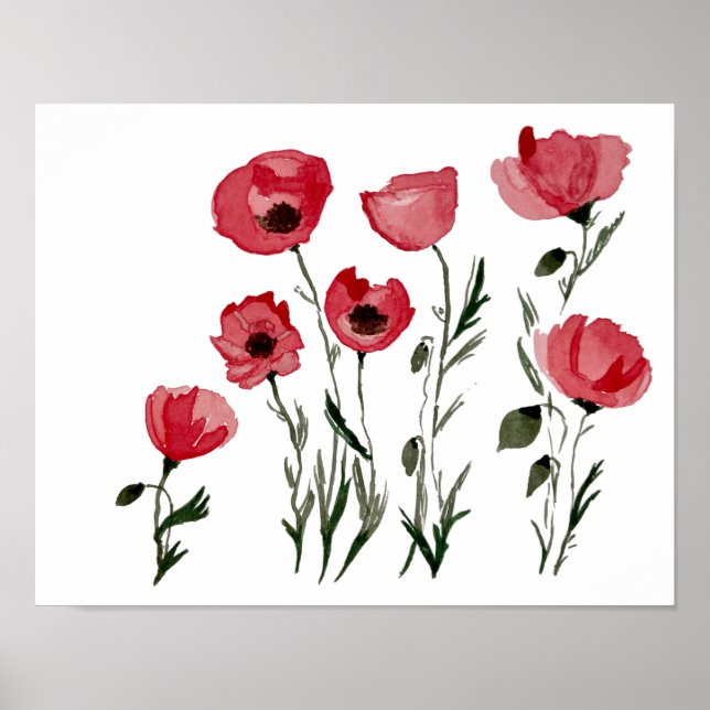 Poppies - Impresión floral (Frente)