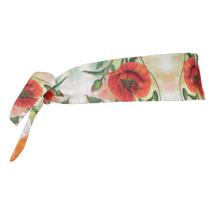 Poppies Tie Headband