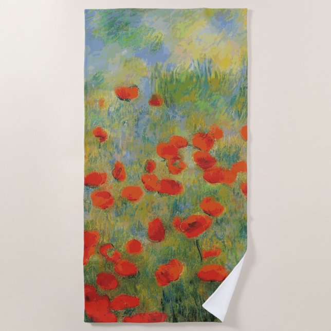 Poppies - Toalla de playa (Anverso)