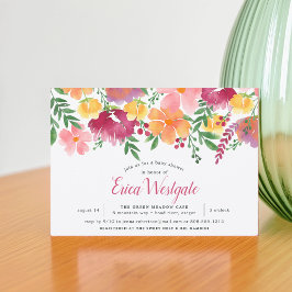 Poppy de California | Invitación de Baby Shower