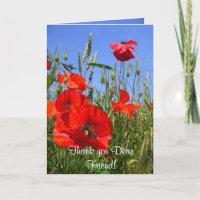 POPPY FIELD ~ Tarjeta para amigos