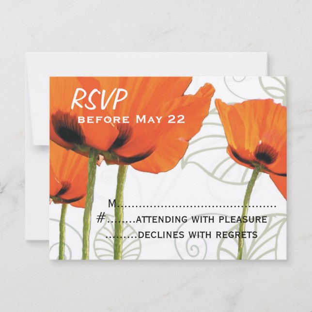 Poppy RSVP (Anverso)