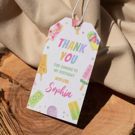 Popsicle Gracias Etiqueta Cumpleaños Baby Shower