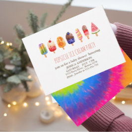 Popsicle Ice Cream baby ducha Invitación