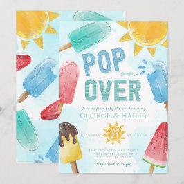 Popsicle Pop On A Invitación De Baby Shower