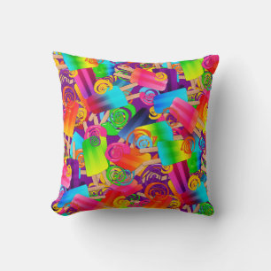 Popsicle Swirls CKC, COJÍN DECORATIVO PURPLE-SQ