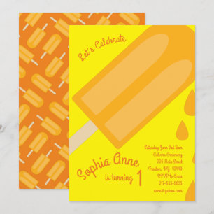 Popsicles Invitaciones de verano a la hora del cum