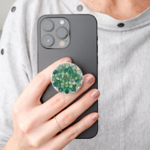 Diseño de Mandala Verde con Glass Sed