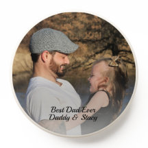 El mejor papá jamás Personalizado de fotos nombra
