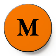 letra de nombre personalizada del naranja