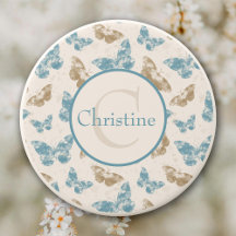 Mariposas en azul y oro