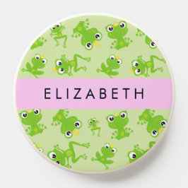 PopSocket Patrón de rana, ranas verdes, príncipe de rana, tu