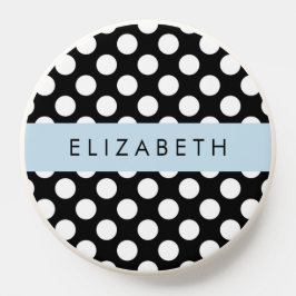 PopSocket Puntos de Polka blancos y negros, punteados, tu no