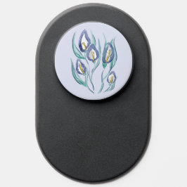 PopSocket Resumen de elegancia: acuarela púrpura Calla Lilie