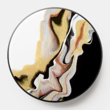 Resumen Oro Copo Plata Paint Negro Arte Fluido