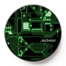 Tarjeta de circuito verde neón | Personalizado