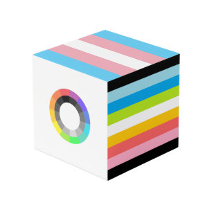 Popular MOGAI/LGBT/Queer Pride Bandera Foto Cubo