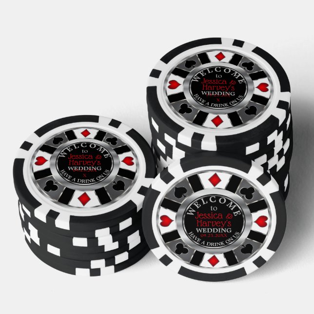 Póquer Boda de Fichas de Casino - Bebida a nuestro cargo  (Pila)