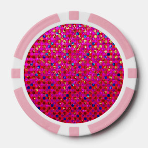 Póquer Chip Polka Dot Sparkley Jewels