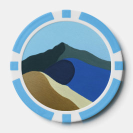 Póquer Colores de fichas de Mt Tamalpais Diseño de pintur