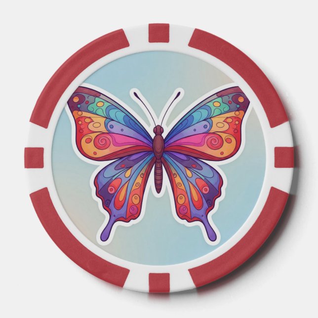 Póquer Diseño de fichas de personalizado - Creativo vibra (Anverso)