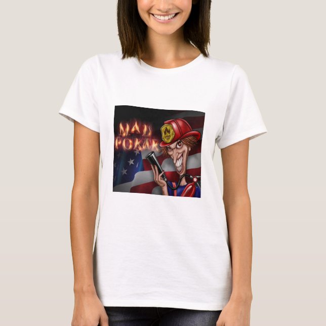 Póquer MAD Fireman Pazzo Camiseta femenina (Anverso)