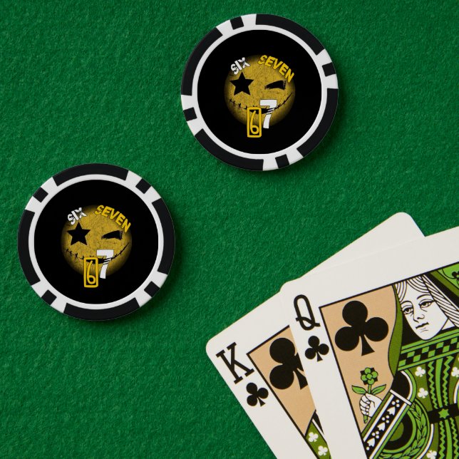 Póquer ¡Seis Siete Fichas de Poker! (Mesa de Poker (Doble))