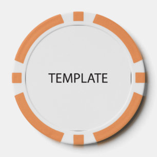 Póquer simple (2 horas) - Borde sólido Naranja