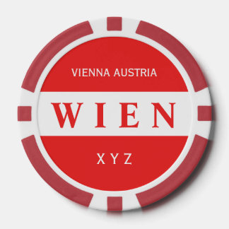 Póquer Wien - personalizado de Viena monograma fichas de