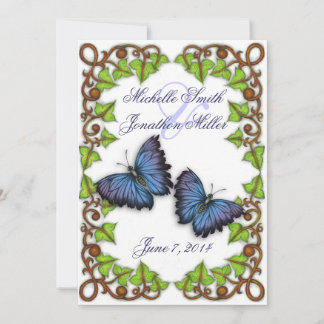 Por amor y mariposas invitación