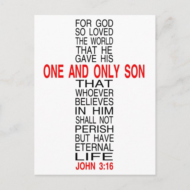 Por Dios tan amado el mundo postal (Anverso)