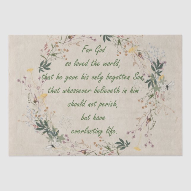 Por Dios tan amado el papel del tejido de las flor (Anverso)