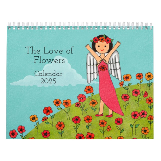 Por el amor a las flores Calendario 2025 (Tapa)