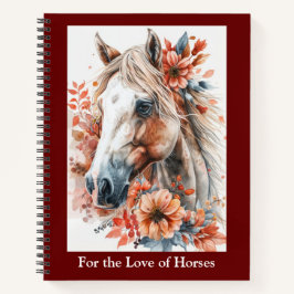 Por el amor a los caballos cuaderno de espiral
