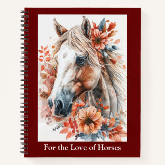 Por el amor a los caballos cuaderno de espiral