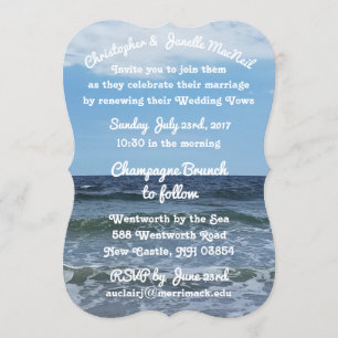 Por el mar Invitación a la boda de alta definición