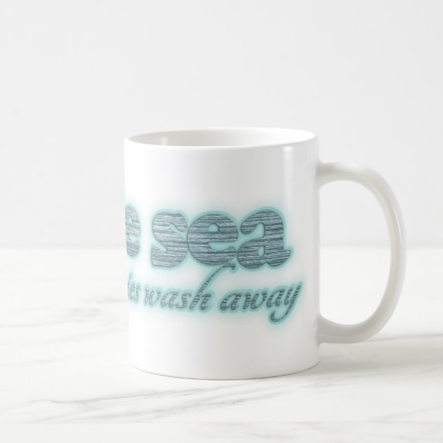 Por el mar todas sus preocupaciones quitan la taza (Derecha)